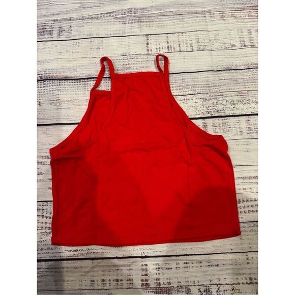 Salty Savage Ladies "BE YOURSELF, NOBODY LIKES YOU ANYWAY" High Neck Halter Crop - Picture 4 of 5